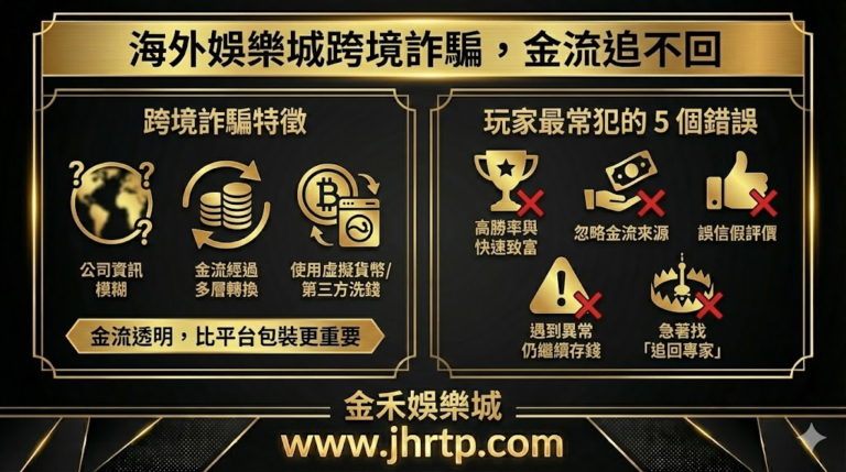 娛樂城詐騙案例分析：台灣常見案例＋國外跨境詐欺模式拆解