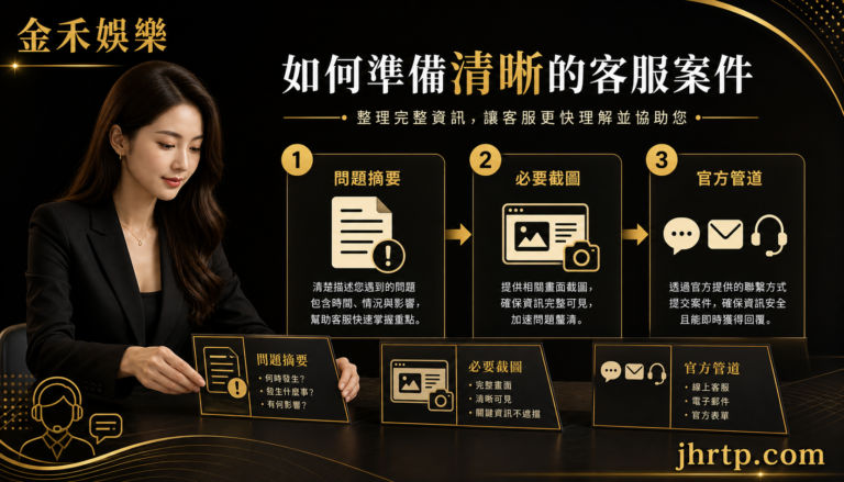 客服案件問題摘要與必要截圖資訊圖