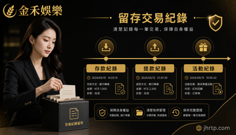 存款提款活動紀錄保存資訊圖
