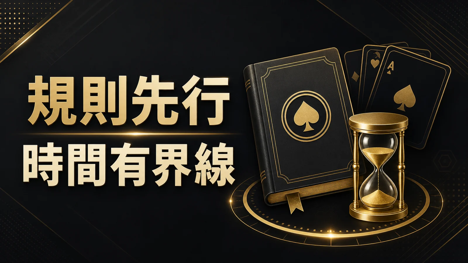 撲克牌、麻將與計時工具的規則學習示意圖